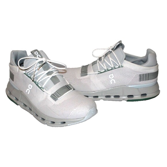 ON CLOUD MEN'S CLOUDNOVA RUNNING ATHLETIC SNEAKERS WHITE GLACIER 12 NEW - Picture 2 of 5